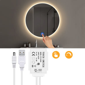 For Mirror Light Backlight LED Strip Switch LED Controller 5V USB LED Dimmer Switch Brightness Adjustable Touch Sensor Switch