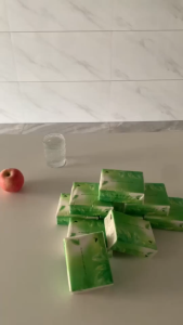 【480 Sheets x 8 Packs 】Organic Green Tea Facial Tissue 4 Ply Soft Toilet Paper Virgin Wood Pulp
