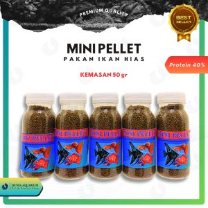 Pelet Ikan Hias Mini Pellet Pakan Kemasan 50gr Netto