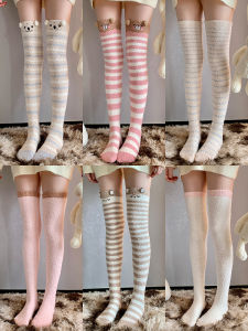 Thickened Coral Fleece Knee-high Socks Womens Autumn Winter Style Long Tube Warmth Protection Fleece Floor Socks Polyester Fabric