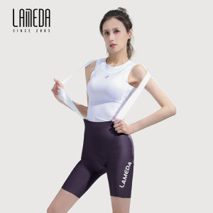 LAMEDA New Bicycle Cycling Pants Spring Summer Women Sunscreen Anti UV UPF50+ Bicycle Bib Shorts Overall Long Distance High-density Pants Padding Comfortable Breathable Bike Riding Pants Xinyue Ⅱ
