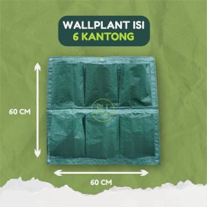 Wall planter bag 6 kantong wallplant pot dinding