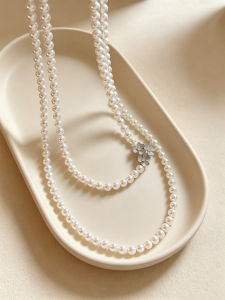 YISHU | Elegant Long Pearl Necklace Women