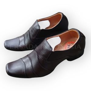 SEPATU PANTOFEL FORMAL PRIA ( GARANSI KULIT SAPI 100% ) MODEL 6001 TAN ( PREMIUM HIGH QUALITY )