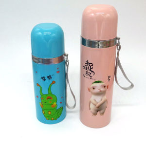 ถ้วยกันความร้อนวัสดุอื่นๆ สแตนเลสลายการ์ตูน ถ้วยกันความร้อนสำหรับเล่นกีฬา สำหรับผู้หญิง สำหรับนักเรียน สำหรับใช้ในออฟฟิศ