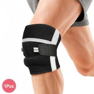 1/2Pcs Knee Brace Patella Support Adjustable Compression Wrap Around Strap for Men Women Sports Basketball Football Running