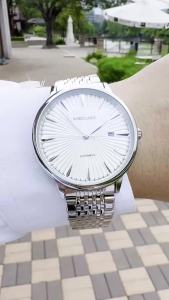 AOKULASIC | AOKULASIC Fashion Minimalist Automatic Mechanical Watch for Men Calendar Design Stainless Steel Strap Business Mens Watches New