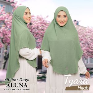 Aluna Tyara jilbab instan bergo dagu Malay premium crinkle jumbo kerudung syari