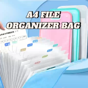 A4 File Organizer Bag / Portable File Folder / Office Documents Storage / Paper Organizer