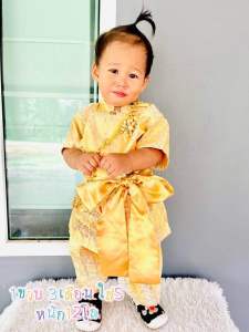 ชุดพี่หมื่นเด็กชาย (ลายโจงอาจมีการเปลี่ยนแปลงตามล็อตผ้าแต่ละล็อตนะคะ)