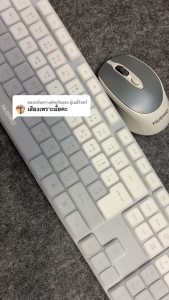 Nubwo NKM-640 ชุดคีย์บอร์ดและเมาส์ไร้สาย แบบเชื่อมต่อไร้สาย 2.4GHz ภาษาไทย/อังกฤษ รองรับ Windows และ Mac