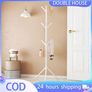 Standing Clothes Rack Metal Hanger Tree Multi Hook Coat Hat Bag Storage Organizer Rack for Clothes Scarves Bedroom Use