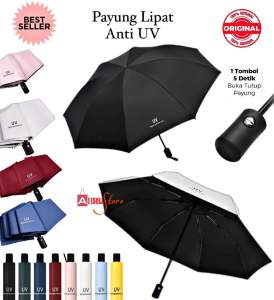 (BISA COD) PROMO Payung Lipat Anti UV Warna / Payung Lipat Otomatis / Payung Korea Style Anti Hujan / Payung Portable / Payung Warna / Payung Anti Matahari dan Hujan / Payung Tabir Surya