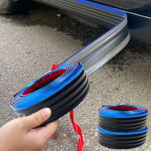 Car Side Skirt Door Anti-collision Strip Universal Rubber Decorative Sticker Wear-resistant Decorative Protect The Rubber Strip