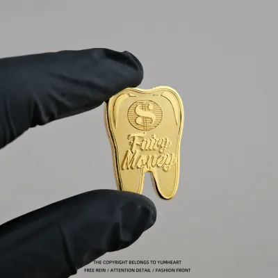 Tooth Fairy Coin Childrens Reward Gift for Changing Teeth Wish Granting Lucky Coin Commemorative Coin for Little Ones