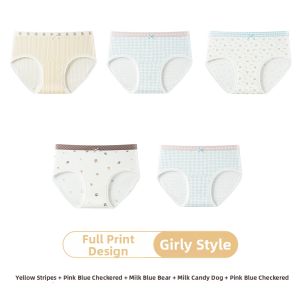COSMO LADY | New Pure Cotton Extra Long Crotch Floral Antibacterial Breathable Womens Briefs