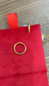 Poh Heng Jewellery 22K Huggie Earrings in Yellow Gold [Price By Weight]