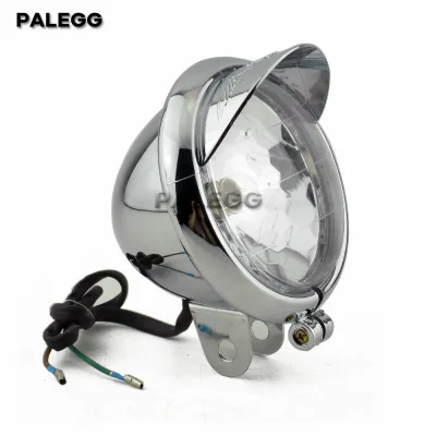 12V Universal Moto ไฟหน้า Chrome/BlackABS ไฟตัดหมอกรถจักรยานยนต์ไฟหน้ารถจักรยานยนต์อะไหล่แสง