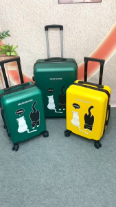 HÌNH THẬT_Vali Kéo Du Lịch Mèo Con Dễ Thương Hình In UV Không Bong Tróc Chất Liệu Nhựa PC+ABS Khóa Số Bảo Mật