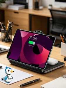 NIOYE | Tri-functional Folding Screen Compatible Wireless Charging Dock