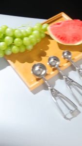 ICE CREAM SCOOP STAINLESS STEEL 304 4CM/5CM/6CM Extra Thick Ready Stock KL