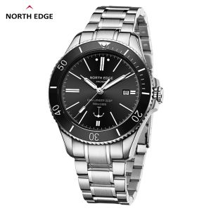 NORTH EDGE | New NORTH EDGE ANCHOR Luxury Nautical Style Automatic Watch For Men 42MM Dial 10Bar Water Resistant Date Display Stainless Steel