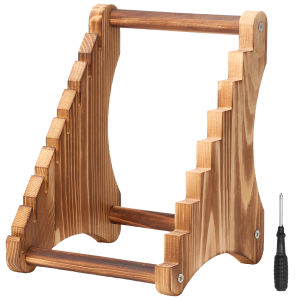 Tactical Knife Display Rack 7 Slots Folding Knife Stand Wood Rack Combat Knife Holder Organizer Tactical Collection