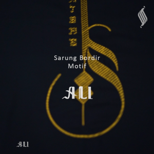 Katsae - Sarung Bordir KTS ALI Bordir Timbul Sarung Pria Dewasa Warna Green Sarung Sholat 100% Bordir