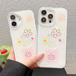 น่ารัก เคสโทรศัพท์แข็ง For เคส iPhone 11 13 16 15 14 12 pro max Case 12 13 pro max 13 Pro 14 Pro IMD เคสโทรศัพท์