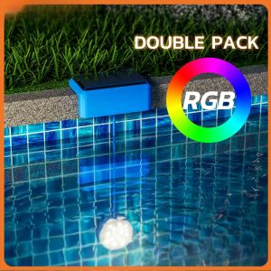 LED Pool Lights IP68 Waterproof Underwater Lights with Color Changing Pool Lights for Inground for Aboveground Inground Pools with APP Control LED Lights