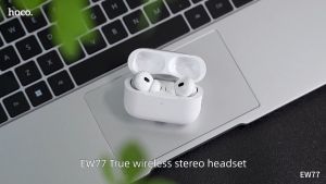Hoco EW77 หูฟังบลูทูธ BT5.4 เสียงดี สเตอริโอ ระบบสัมผัส เชื่อมต่อไว ใช้ได้ทุกรุ่น True Wireless Stereo Headset