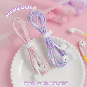 Applicable to Apple Huawei Xiaomi Oppo Wired Headset Cable Protective Case Protection Line Repair String Anti-Break