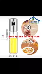 Bình Xịt Dầu Ăn Thủy Tinh 100ml Cao Cấp – Dụng Cụ Xịt Dầu Phun Sương Cho Nhà Bếp Giảm Dầu Mỡ Phù Hợp Ăn Kiêng Nấu Ăn Healthy Tramanhshop