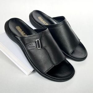 Sandal Kulit Pria Sendal Selop Dewasa Tapak Karet Tebal Ringan GRD