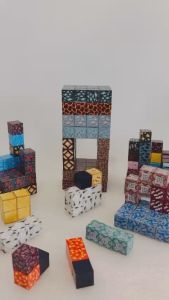 [HÌNH THẬT] Combo Đồ chơi lắp ghép mô hình sáng tạo khối xây dựng từ tính Minecraft xếp hình nam châm khối vuông mingrap