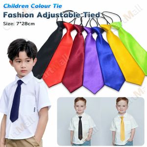 Fashion Kids Necktie Adjustable Tied For Boy And Girl Cute Decoration Casual Uniform Accessories