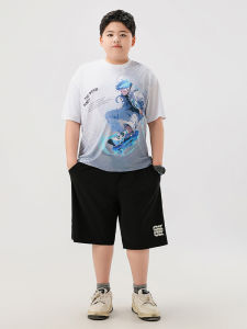 Quick Dry Thin Short Sleeve Basketball Training Top for Plus Size Boys Summer Sportswear Absorbent T-Shirt Childrens Clothing