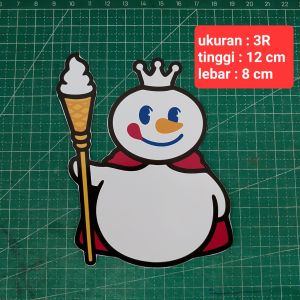 topper mixue hanya karakter maskot saja(3R)