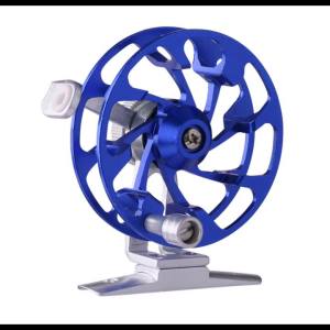 Deukio | DEUKIO Ice Fishing Reel 60mm Ultralight 2+1BB All Metal CNC Spool with Ceramic Guide Antifouling Winter Fishing Reel