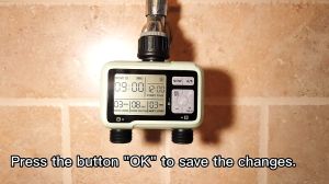 Bộ nhỏ giọt tự động tưới cây 40 béc kèm van HCT-362 có 2 đầu nước ra cài đặt riêng biệt