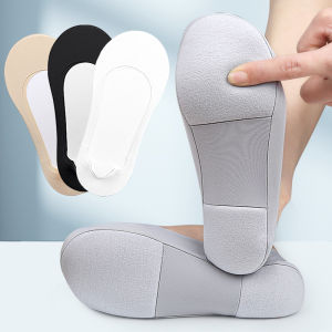 ถุงเท้าสั้นถุงเท้าผู้ชายกันลื่นสำหรับผู้หญิงถุงเท้าผ้าไหมน้ำแข็งแผ่นรองเท้าพรมเช็ดเท้าฟองน้ำถุงเท้าหุ้มข้อข้อข้อข้อต่ำถุงเท้าแผ่นรองเท้าฟองน้ำเนื้อนุ่มดูดซับแรงกระแทก