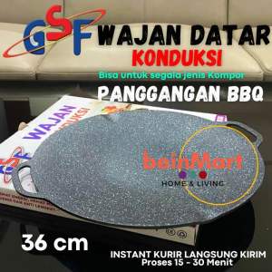 Wajan Konduksi alat Panggangan BBQ Multifungsi Grill Pan anti Lengket GSF 4938 38 cm