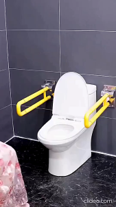 Bathroom Safety Folding Grab Bar Anti Slip- Grab Bar for Elderly Toilet [SG READY STOCK]