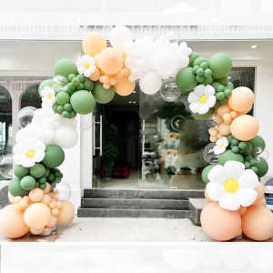 Green Forest System Balloon Arch Door Kindergarten Graduation Ceremony Store Opening Decoration Atmosphere Scene Arrangement