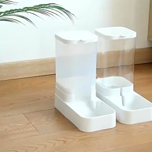 3.8L Large Pet Automatic Auto Food Feeder Water Dispenser Drinker Bowl for Pet Cat Dog Bekas Makan Minum Kucing