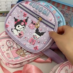 Beg Mini Kanak Kanak Kartun Cute Sling Bag Kulit Kalangan Ins Tahan Air Zip Simpan Kunci Kad Dompet Korean Bag Kids Girl Sanrio Small Mini Shoulder Melody Bag Leather Storage Bag 韩版卡通ins儿童迷你单肩斜挎小包皮革防水拉链钥匙证件收纳包 H176