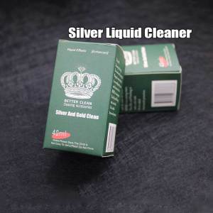 40ml Silver Liquid Cleaner Silver Cleaner Solution With Cloth