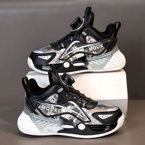 Red Snake Year Childrens Basketball Shoes Anti-slip Running Sports Sneakers for Boys Spring 2025 New Model Low Top Rubber Sole