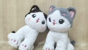 Boneka Kucing Imut Sit Animal Cat Kawai Cute Ukuran M