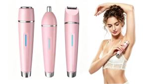 Máy Cạo Lông 3 Trong 1 Cho Nữ Sạc Điện Loại Bỏ Lông Mũi Tai Máy Cạo Mặt Không Đau Dao Cạo Thân Thể Sạc USB